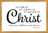 We Talk of Christ