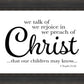 We Talk of Christ