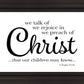 We Talk of Christ