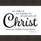 We Talk of Christ