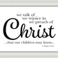 We Talk of Christ