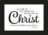 We Talk of Christ