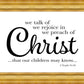 We Talk of Christ