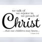 We Talk of Christ