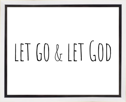 Let Go and Let God Gallery Wrap