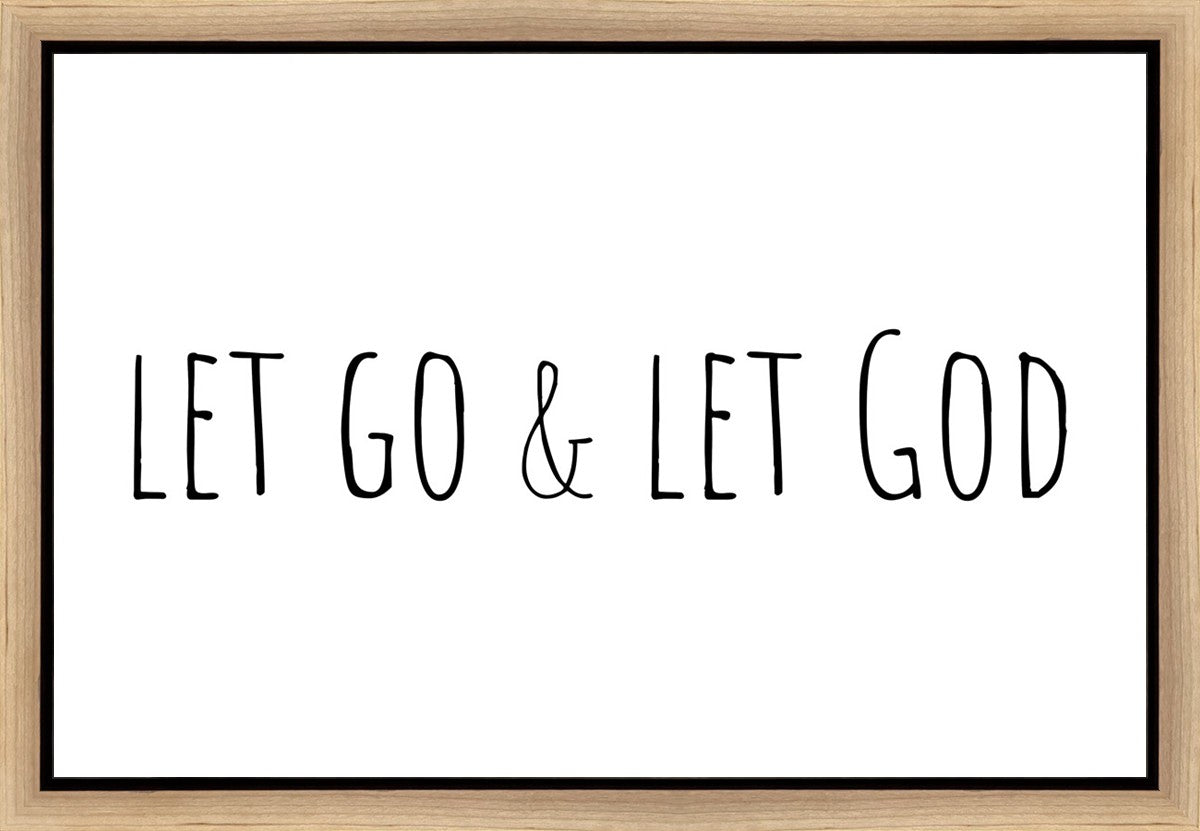 Let Go and Let God Gallery Wrap