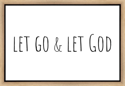 Let Go and Let God Gallery Wrap