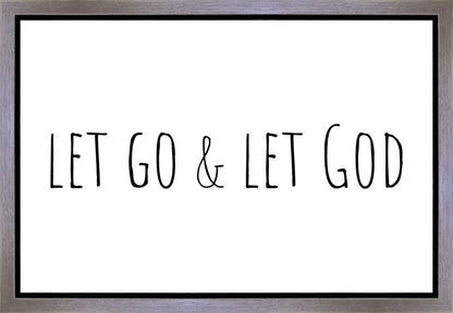 Let Go and Let God Gallery Wrap