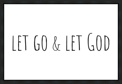 Let Go and Let God Gallery Wrap