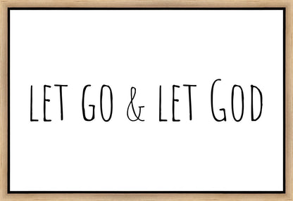 Let Go and Let God Gallery Wrap