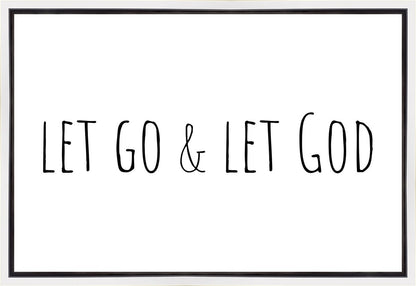 Let Go and Let God Gallery Wrap