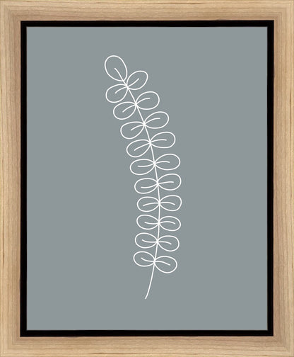 Minimalist Stem Blue Gallery Wrap