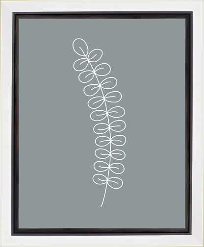 Minimalist Stem Blue Gallery Wrap