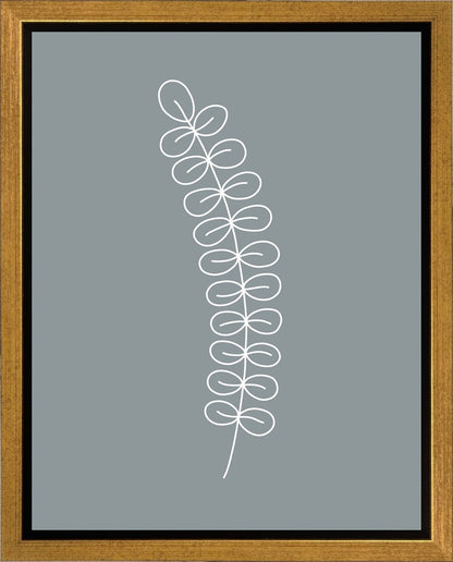 Minimalist Stem Blue Gallery Wrap