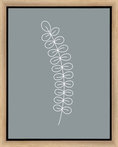 Minimalist Stem Blue Gallery Wrap