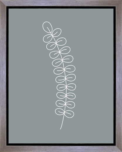 Minimalist Stem Blue Gallery Wrap