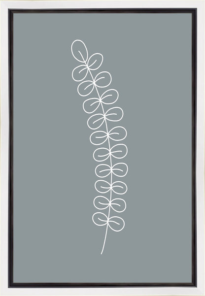 Minimalist Stem Blue Gallery Wrap