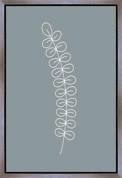 Minimalist Stem Blue Gallery Wrap