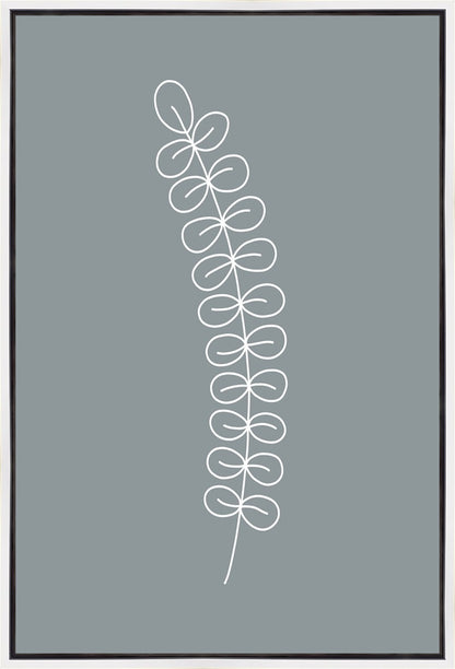 Minimalist Stem Blue Gallery Wrap