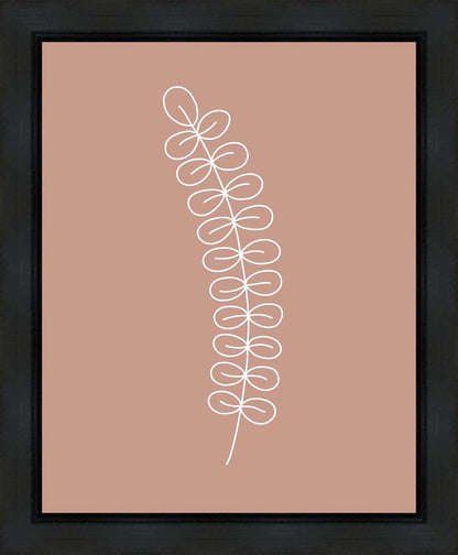 Minimalist Stem Pink Gallery Wrap