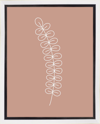 Minimalist Stem Pink Gallery Wrap