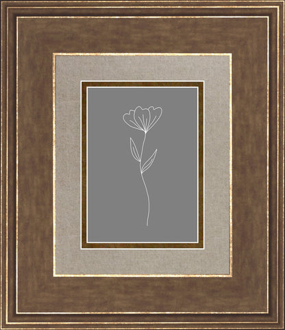 Minimalist Flower Gray