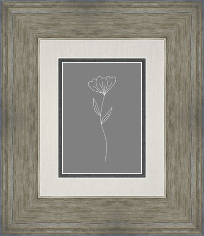 Minimalist Flower Gray