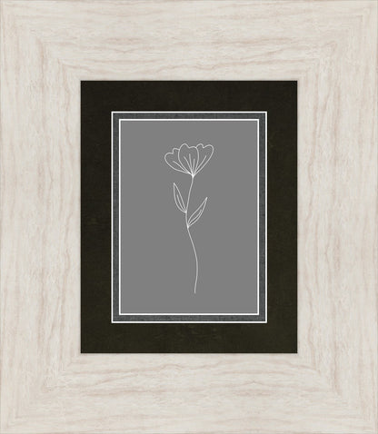 Minimalist Flower Gray