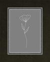 Minimalist Flower Gray