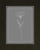 Minimalist Flower Gray