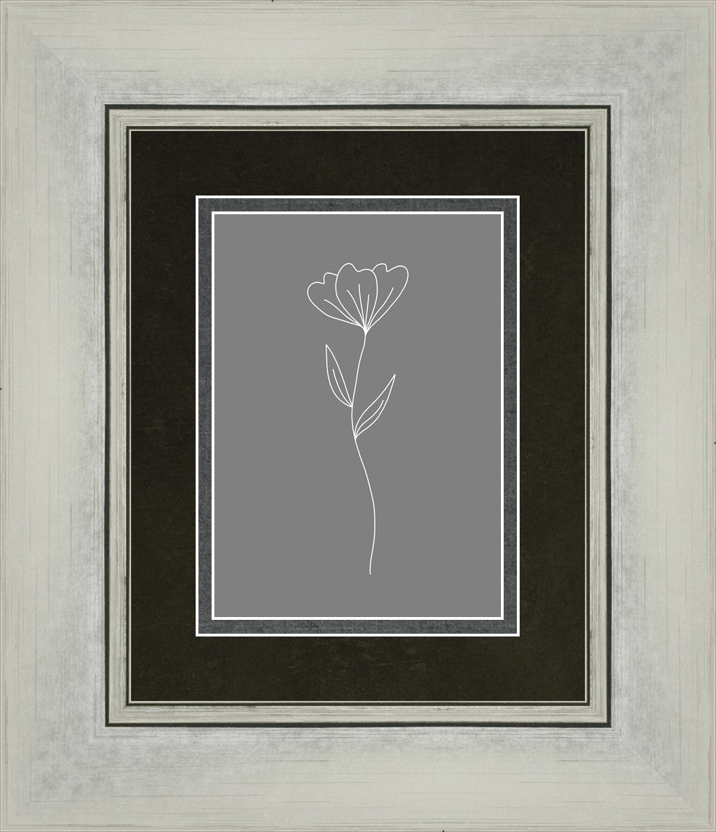Minimalist Flower Gray