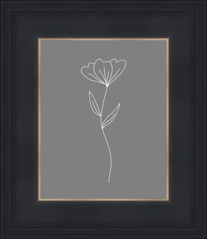 Minimalist Flower Gray