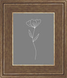 Minimalist Flower Gray