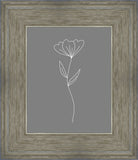 Minimalist Flower Gray