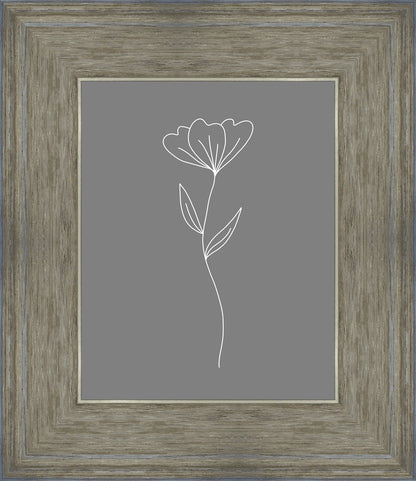 Minimalist Flower Gray