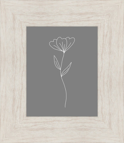 Minimalist Flower Gray