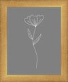 Minimalist Flower Gray