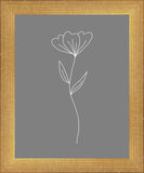 Minimalist Flower Gray