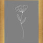 Minimalist Flower Gray
