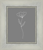 Minimalist Flower Gray