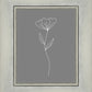 Minimalist Flower Gray