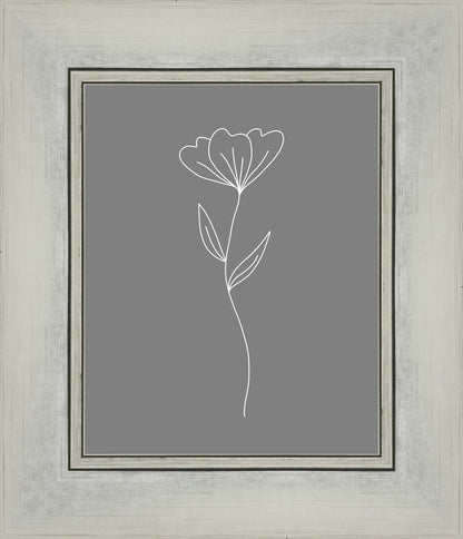 Minimalist Flower Gray