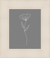 Minimalist Flower Gray