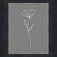 Minimalist Flower Gray