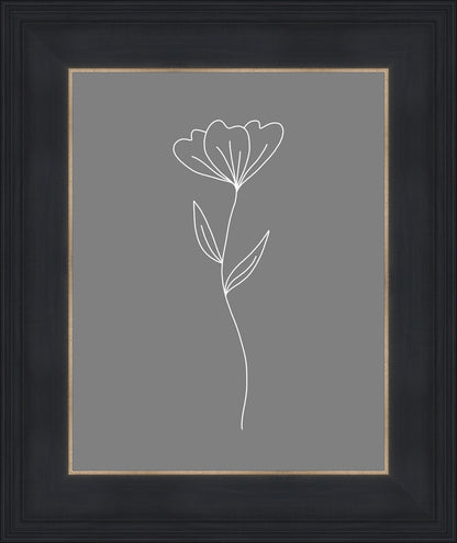 Minimalist Flower Gray