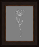 Minimalist Flower Gray