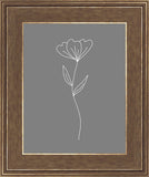 Minimalist Flower Gray