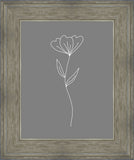 Minimalist Flower Gray