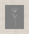 Minimalist Flower Gray