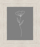 Minimalist Flower Gray